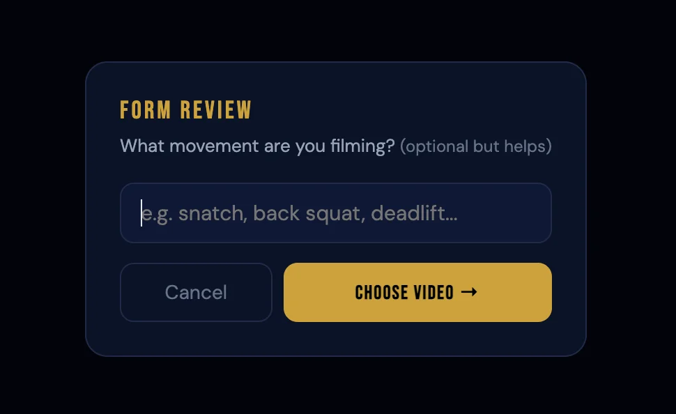 Video Form Review — Wilco app screenshot